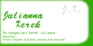 julianna kerek business card
